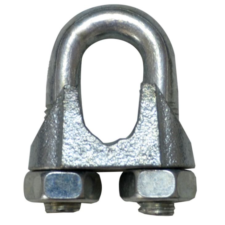Factory Price Carbon Steel Us Type Shackle - 3mm Galvanized DIN741 Standard Cast Bulldog Clips for Wire Rope – Rui De Tai