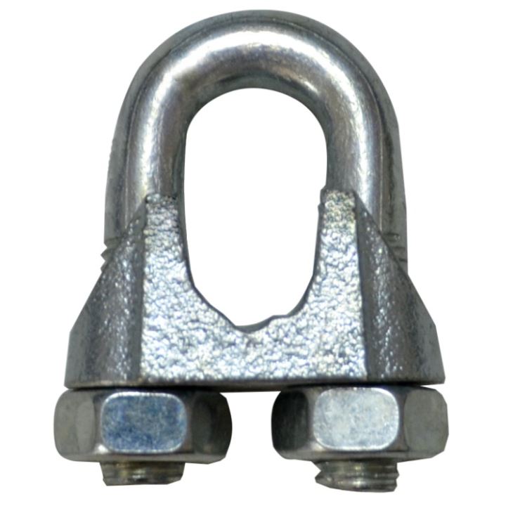 Manufacturer for Forged Bow Shackles -
 3mm Galvanized DIN741 Standard Cast Bulldog Clips for Wire Rope – Rui De Tai