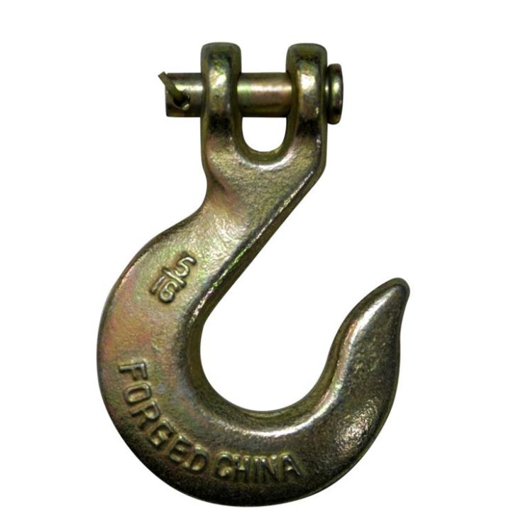 3/8 Yellow Galvanized Clevis Slip Hooks H331