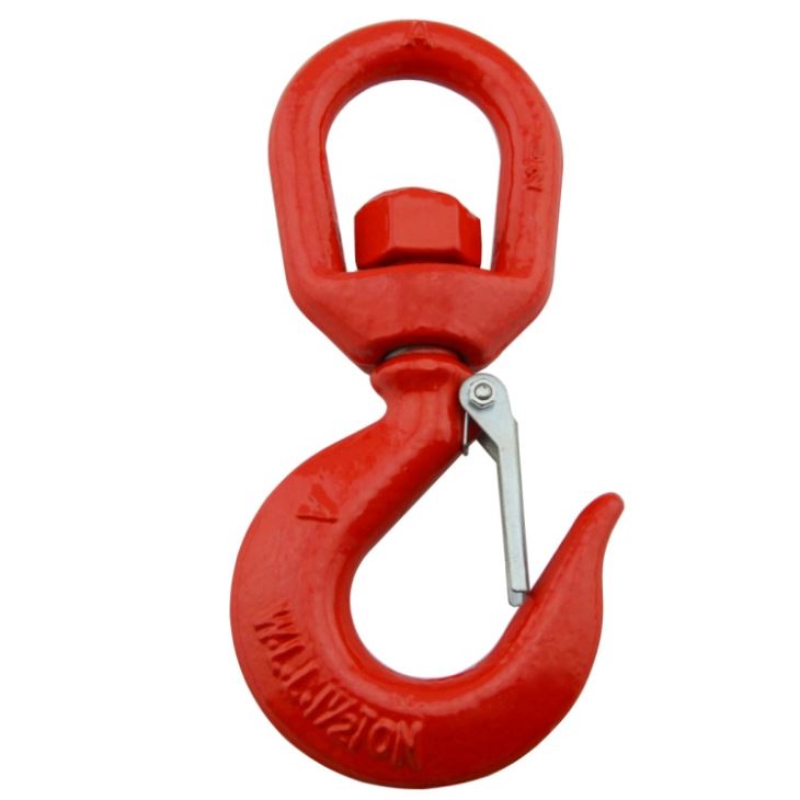 Free sample for 10 Ton D Shackle - Powder Coating Chain Swivel Hoist Lifting Slip Hooks with Safety Latch 322 – Rui De Tai