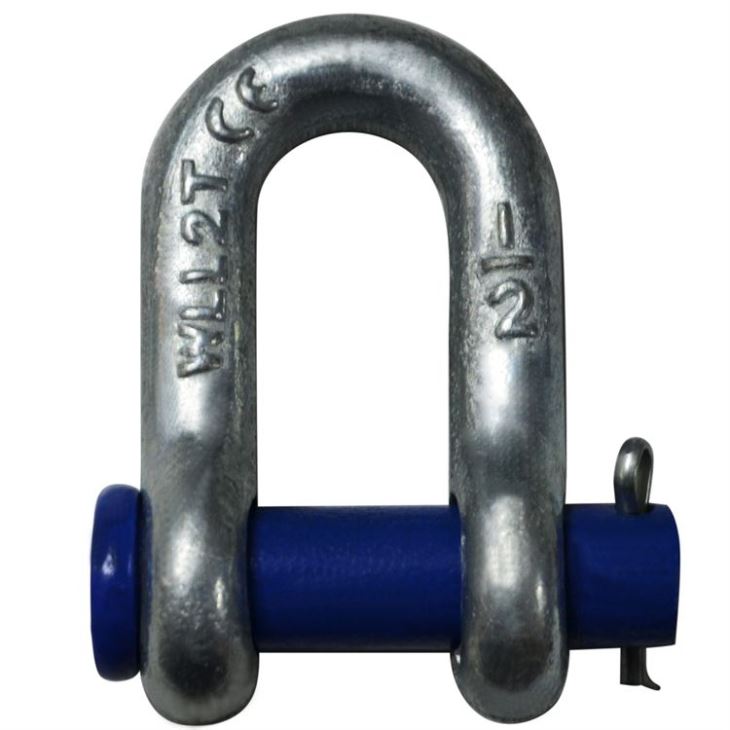Newly Arrival Galvanized European Large D Shackle - 35Ton US Type Forged Round Pin Chain D Shackles G215 – Rui De Tai